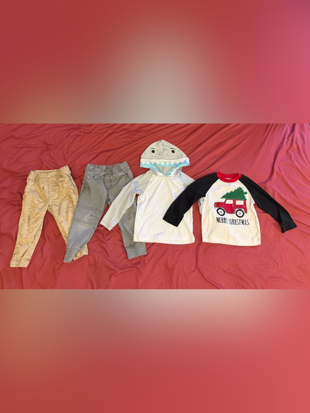 Sz 2T clothes 4 item bundle, shirts, pants - Picture 2 of 6
